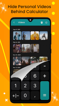 تحميل Secret Calculator - Hide Apps مشغلات الفيديو والمحررين لنظام أندرويد لقطة شاشة 6