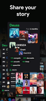 تحميل stats.fm for Spotify الموسيقى والصوت لنظام أندرويد لقطة شاشة 6