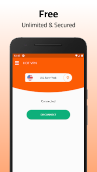 تحميل HOT VPN - فتح المواقع المحجوبه أدوات لنظام أندرويد لقطة شاشة 2