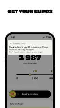 تحميل Macadam - Walk And Earn الصحة واللياقة البدنية لنظام أندرويد لقطة شاشة 5