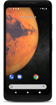 تحميل Mars 3D live wallpaper إضفاء الطابع الشخصي لنظام أندرويد لقطة شاشة 3
