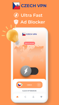 تحميل Czech Republic VPN Fast Proxy أدوات لنظام أندرويد لقطة شاشة 2