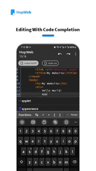 تحميل HopWeb: Edit & Run PHP/HTML أدوات لنظام أندرويد لقطة شاشة 2