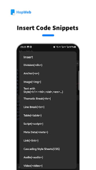 تحميل HopWeb: Edit & Run PHP/HTML أدوات لنظام أندرويد لقطة شاشة 7