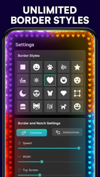 تحميل Edge Lighting - Colors Border إضفاء الطابع الشخصي لنظام أندرويد لقطة شاشة 4