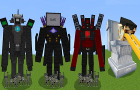 تحميل Titan TV Man mod for MCPE إضفاء الطابع الشخصي لنظام أندرويد لقطة شاشة 6