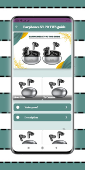 تحميل Earphones XY-70 TWS guide الأخبار والمجلات لنظام أندرويد لقطة شاشة 3
