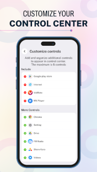 تحميل iOS 17 - Control Center App إضفاء الطابع الشخصي لنظام أندرويد لقطة شاشة 2