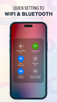تحميل iOS 17 - Control Center App إضفاء الطابع الشخصي لنظام أندرويد لقطة شاشة 3