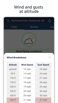 تحميل Dronecast - Weather & Fly Map طقس لنظام أندرويد لقطة شاشة 3
