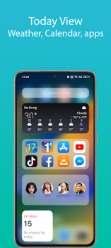 تحميل iOS 17 Launcher - Phone 15 Pro إضفاء الطابع الشخصي لنظام أندرويد لقطة شاشة 5