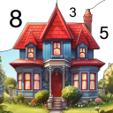 تحميل  House Color by number game