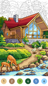 تحميل House Color by number game ألعاب الطاولة لنظام أندرويد
