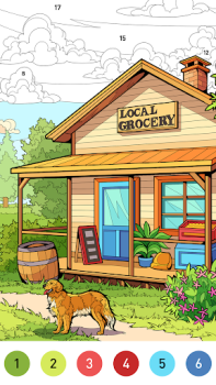تحميل House Color by number game ألعاب الطاولة لنظام أندرويد لقطة شاشة 2
