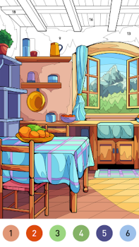 تحميل House Color by number game ألعاب الطاولة لنظام أندرويد لقطة شاشة 4