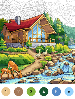 تحميل House Color by number game ألعاب الطاولة لنظام أندرويد لقطة شاشة 6