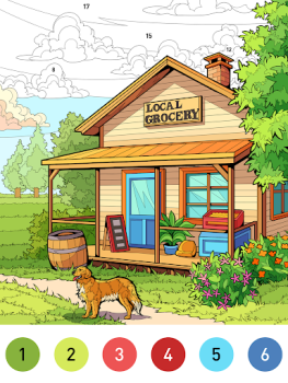 تحميل House Color by number game ألعاب الطاولة لنظام أندرويد لقطة شاشة 7
