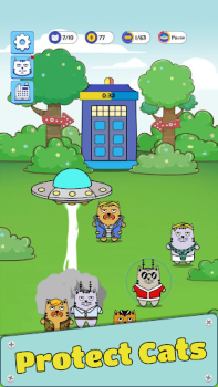 تحميل Cat Clan: Aliens Defence ألعاب عارضة لنظام أندرويد لقطة شاشة 3