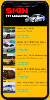 تحميل Skin FR Legends Livery Mods وسائل الترفيه لنظام أندرويد لقطة شاشة 2