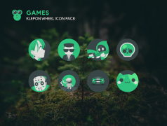 تحميل Klepon Wheel: Dark Icon Pack إضفاء الطابع الشخصي لنظام أندرويد لقطة شاشة 2