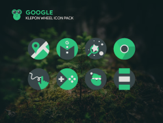 تحميل Klepon Wheel: Dark Icon Pack إضفاء الطابع الشخصي لنظام أندرويد لقطة شاشة 3