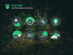 تحميل Klepon Wheel: Dark Icon Pack إضفاء الطابع الشخصي لنظام أندرويد لقطة شاشة 4