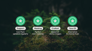 تحميل Klepon Wheel: Dark Icon Pack إضفاء الطابع الشخصي لنظام أندرويد لقطة شاشة 6