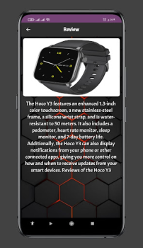 تحميل Hoco Y3 Smart Watch App Guide أدوات لنظام أندرويد لقطة شاشة 2