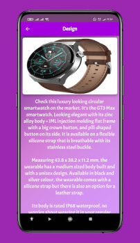 تحميل GT3 Max Smartwatch guide أدوات لنظام أندرويد لقطة شاشة 5
