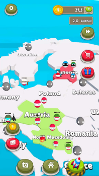 تحميل Country Balls: Idle War 3D ممر لنظام أندرويد لقطة شاشة 2