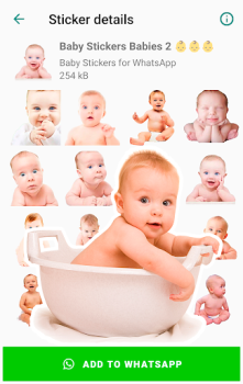 تحميل Baby Stickers for WhatsApp الاتصالات لنظام أندرويد لقطة شاشة 4