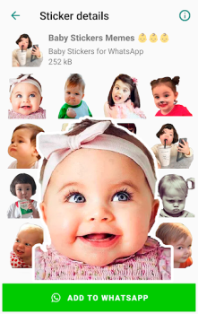 تحميل Baby Stickers for WhatsApp الاتصالات لنظام أندرويد لقطة شاشة 6