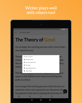تحميل Zoho Writer - Document Editor عمل لنظام أندرويد لقطة شاشة 3