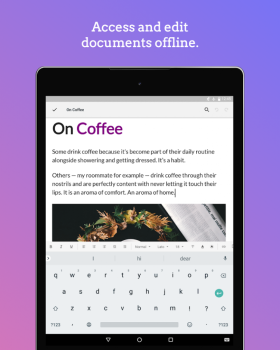 تحميل Zoho Writer - Document Editor عمل لنظام أندرويد لقطة شاشة 4