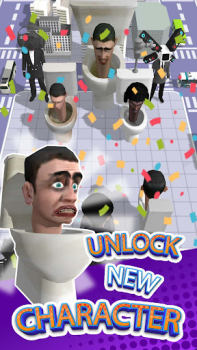 تحميل Merge Toilet Monster Battle العاب اكشن لنظام أندرويد لقطة شاشة 4