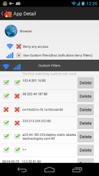 تحميل NoRoot Firewall عمل لنظام أندرويد لقطة شاشة 2