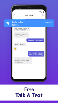 تحميل Text Free: Second Phone Number الاجتماعية لنظام أندرويد لقطة شاشة 4