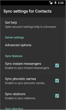 تحميل CardDAV-Sync free عمل لنظام أندرويد لقطة شاشة 6