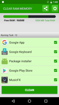 تحميل Clean RAM Memory أدوات لنظام أندرويد لقطة شاشة 2