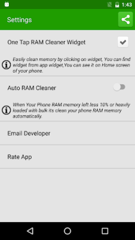 تحميل Clean RAM Memory أدوات لنظام أندرويد لقطة شاشة 3