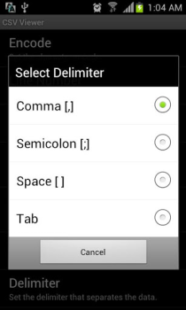 تحميل CSV Viewer اعمال لنظام أندرويد لقطة شاشة 3