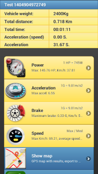 تحميل Car Performance Meter, speedom الخرائط والملاحة لنظام أندرويد لقطة شاشة 4