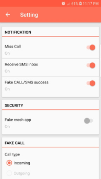تحميل Fake Call and Sms وسائل الترفيه لنظام أندرويد لقطة شاشة 3