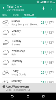 تحميل HTC Weather طقس لنظام أندرويد لقطة شاشة 3