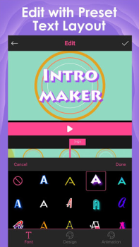 تحميل Intro Maker -video intro outro مشغلات الفيديو والمحررين لنظام أندرويد لقطة شاشة 2