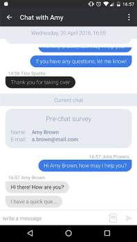 تحميل LiveChat اعمال لنظام أندرويد لقطة شاشة 3