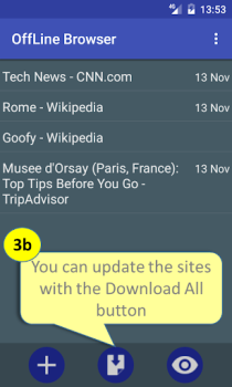 تحميل Offline Browser الاتصالات لنظام أندرويد لقطة شاشة 4