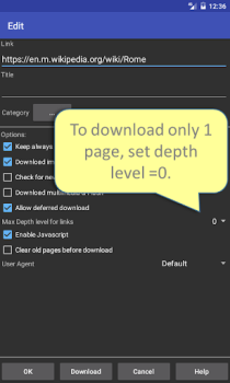 تحميل Offline Browser الاتصالات لنظام أندرويد لقطة شاشة 6