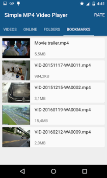 تحميل Simple MP4 Video Player مشغلات الفيديو والمحررين لنظام أندرويد لقطة شاشة 2