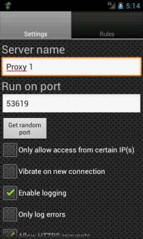 تحميل Proxy Server أدوات لنظام أندرويد لقطة شاشة 2